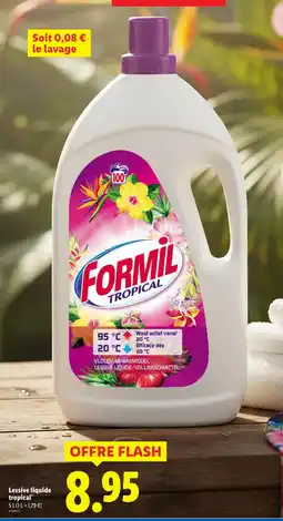 Lidl Formil lessive liquide tropical offre