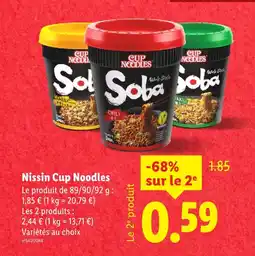 Lidl Nissin nissin cup noodles offre