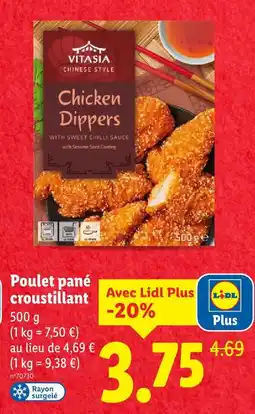 Lidl Vitasia poulet pané croustillant offre