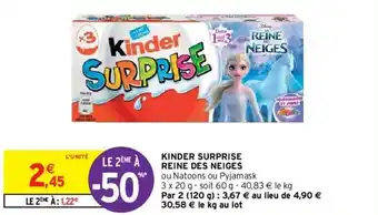 Kinder surprise reine des neiges