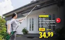 Lidl Parkside lance télescopique pour nettoyeur haute pression offre