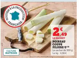 U Express Filière u poireau coupé offre