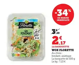 U Express Florette wok fondant offre