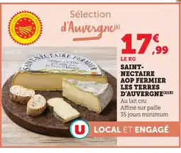 U Express Les terres d'auvergne saint-nectaire aop fermier offre