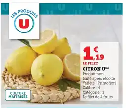 U Express U citron offre
