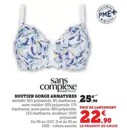 U Express Sans complexe soutien gorge armatures offre
