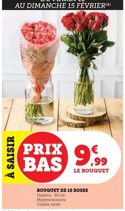 U Express Bouquet de 18 roses offre