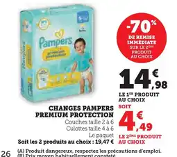 U Express Pampers changes premium protection offre