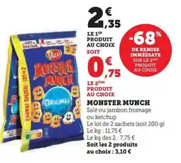 Hyper U Vico - monster munch offre
