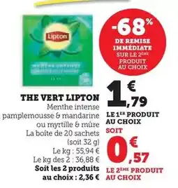 Hyper U Lipton - the vert offre