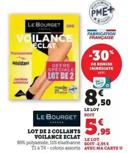 Hyper U Le bourget - lot de 2 collants voilance eclat offre