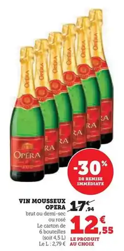 Hyper U Opera - vin mousseux offre