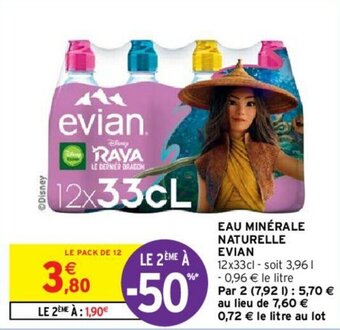 Intermarché Hyper Eau minérale naturelle evian offre