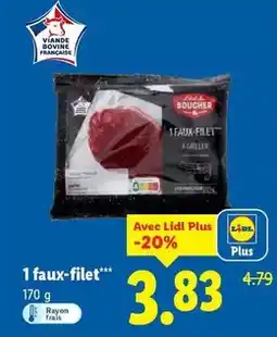 Lidl L'etal du boucher - 1 faux-filet offre