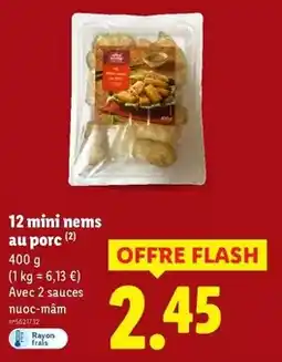Lidl Vitasia - 12 mini nems au porc offre