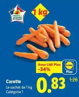 Lidl Lidl - carotte offre