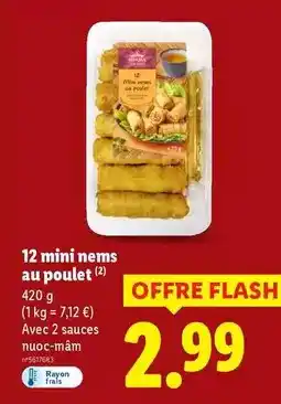 Lidl Vitasia - 12 mini nems au poulet offre