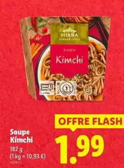 Lidl Vitasia - soupe kimichi offre
