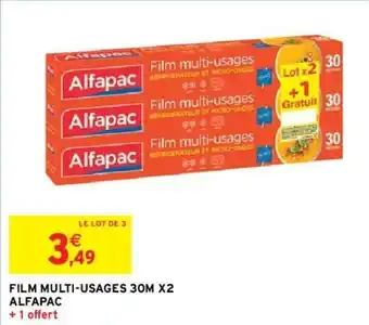 Intermarché Hyper Film multi-usages 30m x2 alfapac offre