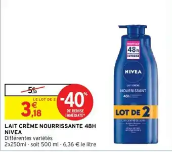 Lait crème nourrissante 48H nivea
