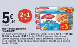 E.Leclerc Express Filets de maquereaux saupiquet offre