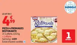 Auchan Supermarché Pizza quattro formaggi ristorante offre