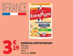 Auchan Supermarché Emmental rapé entremont offre