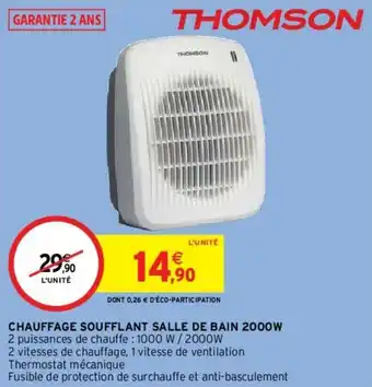 Chauffage soufflant salle de bain 2000W