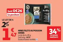 Auchan Supermarché Minis filets au poisson sheba offre