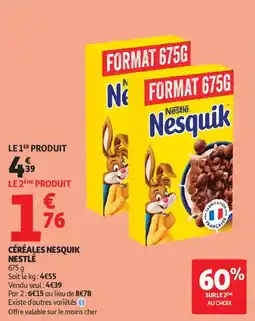 Auchan Supermarché Céréales nesquik nestlé offre