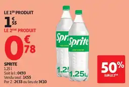 Auchan Supermarché Sprite offre