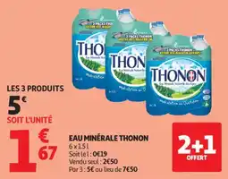Auchan Supermarché Eau minérale thonon offre