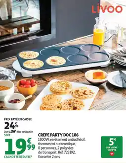Auchan Supermarché Crepe party doc 186 offre