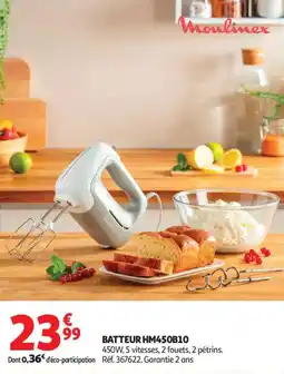 Auchan Supermarché Batteur hm450b10 offre