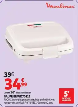 Auchan Supermarché Gaufrier wj170112 offre