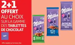 Auchan Supermarché Tablettes de chocolat offre