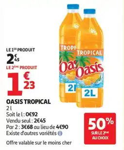 Auchan Supermarché Oasis tropical offre