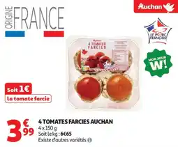 Auchan Supermarché 4 tomates farcies auchan offre