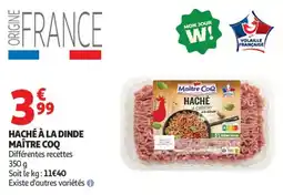 Auchan Supermarché Haché à la dinde maître coq offre