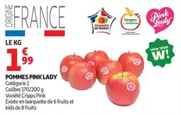 Auchan Supermarché Pommes pink lady offre