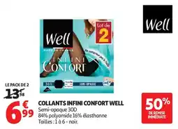 Auchan Supermarché Collants infini confort well offre