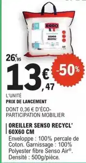 E.Leclerc Dodo - oreiller senso recycl offre