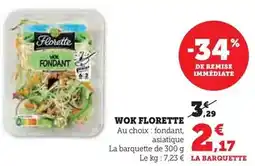 Super U Florette - wok offre