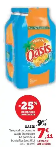 Super U Oasis - tropical offre