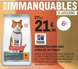 E.Leclerc Jardi E.leclerc - croquettes pour chat stérilisé au poulet offre