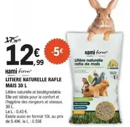 E.Leclerc Jardi Litiere naturelle rafle offre