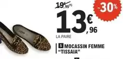 E.Leclerc Mocassin femme tissaia offre