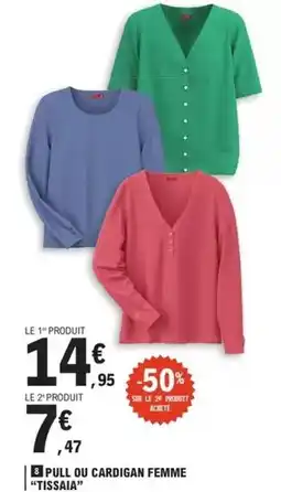 E.Leclerc Pull ou cardigan femme offre