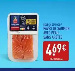 ALDI Golden seafood - pavés de saumon avec peau, sans arêtes offre