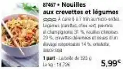 Thiriet Nouilles aux crevettes et légumes offre